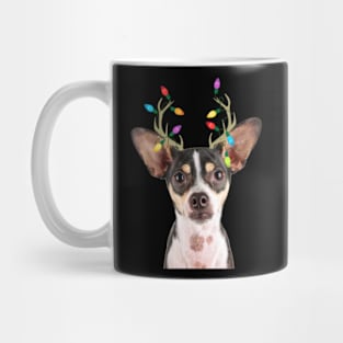 Rat Terrier Reindeer Christmas Dog Mug